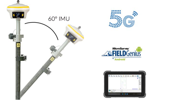 IMU đo nghiêng 60 độ ở máy GPS RTK South INNO7