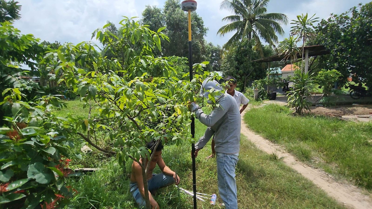đo đạc cắm mốc ở Đắk Lắk