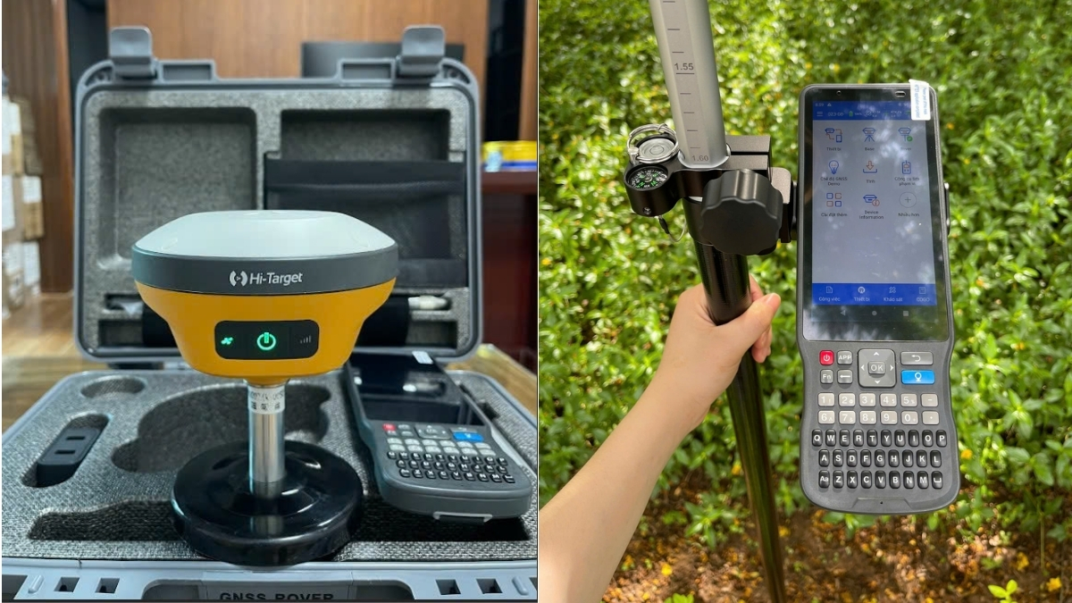 Thiết bị điều khiển cầm tay máy RTK