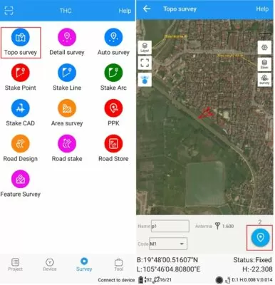 đo chi tiết topo survey