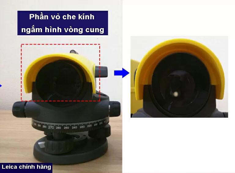 So sánh máy thủy bình leica chính hãng và hàng nhái