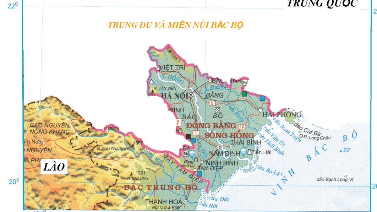 Bản đồ địa hình việt nam