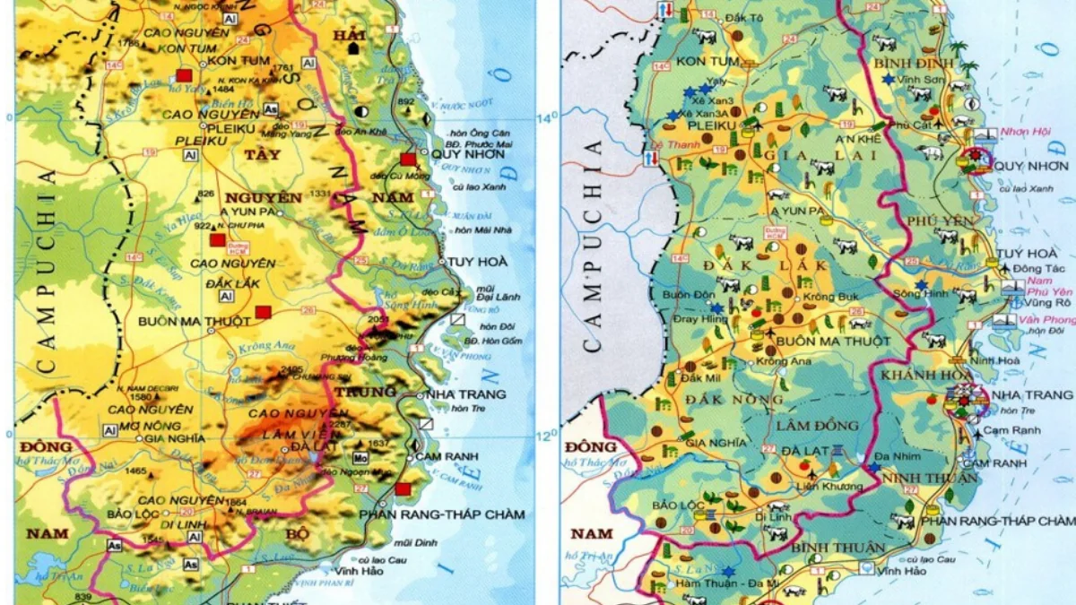 Bản đồ địa hình việt nam